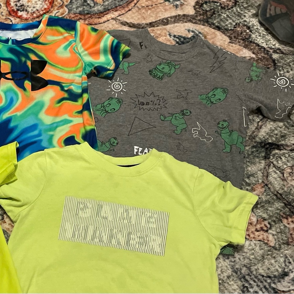 Boys size 6/7 shirts (3) Under Armour, Disney and The Children’s Place